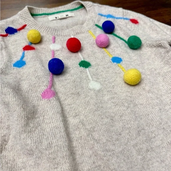 Mini Boden Pom Pom Sweater and Corduroy Skirt Set Size 8-9 VGUC - Picture 4 of 11
